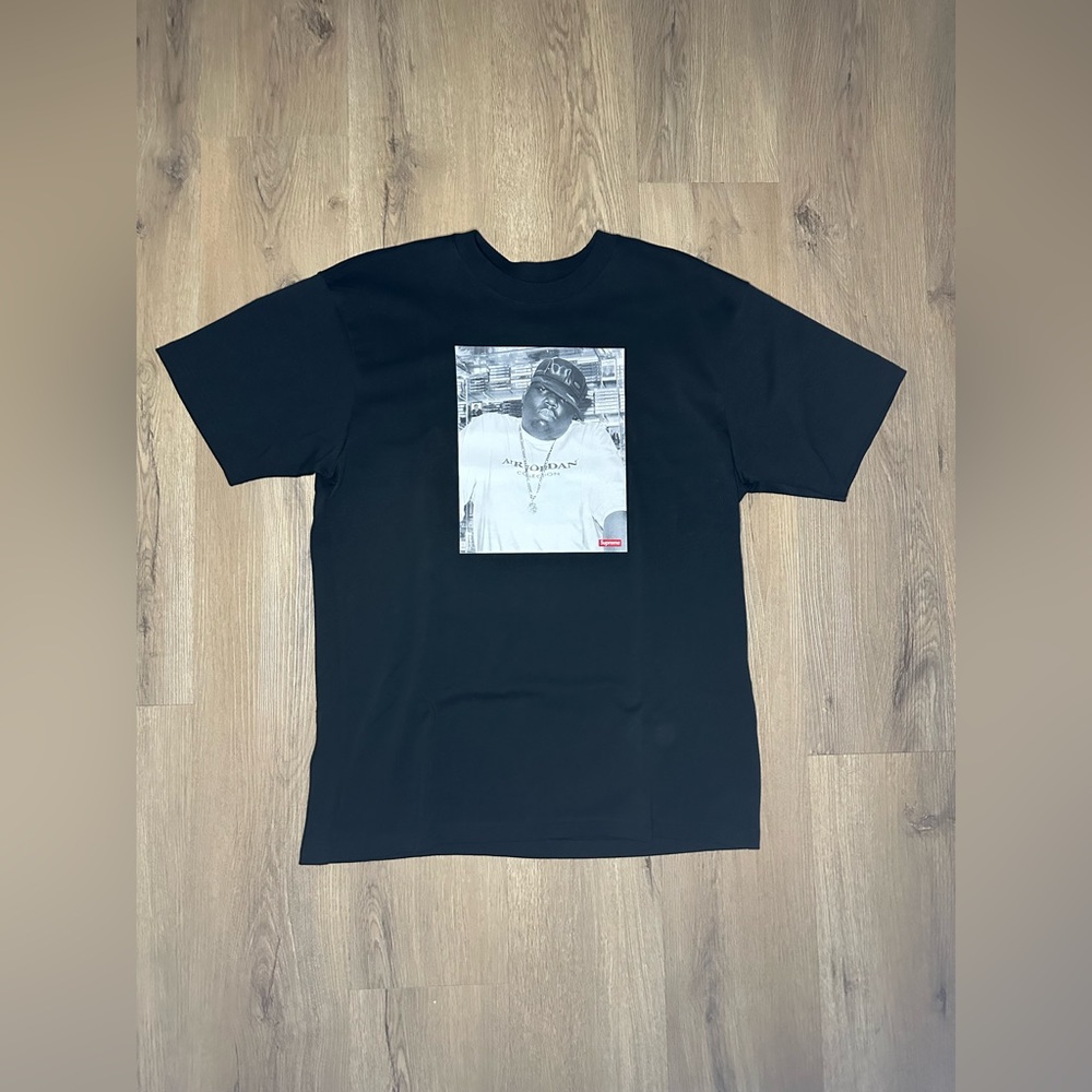 Supreme x Jordan Biggie ‘Black’ T-Shirt